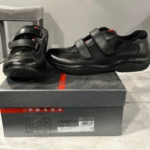 Prada leather sneakers